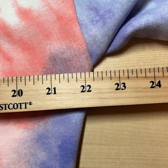 Nike Women’s Tie-Dye Crop Hoodie Pullover Sweatshirt Multicolor Pastel Logo Sz S - Picture 10 of 11